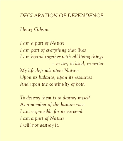 Declaration of Dependence