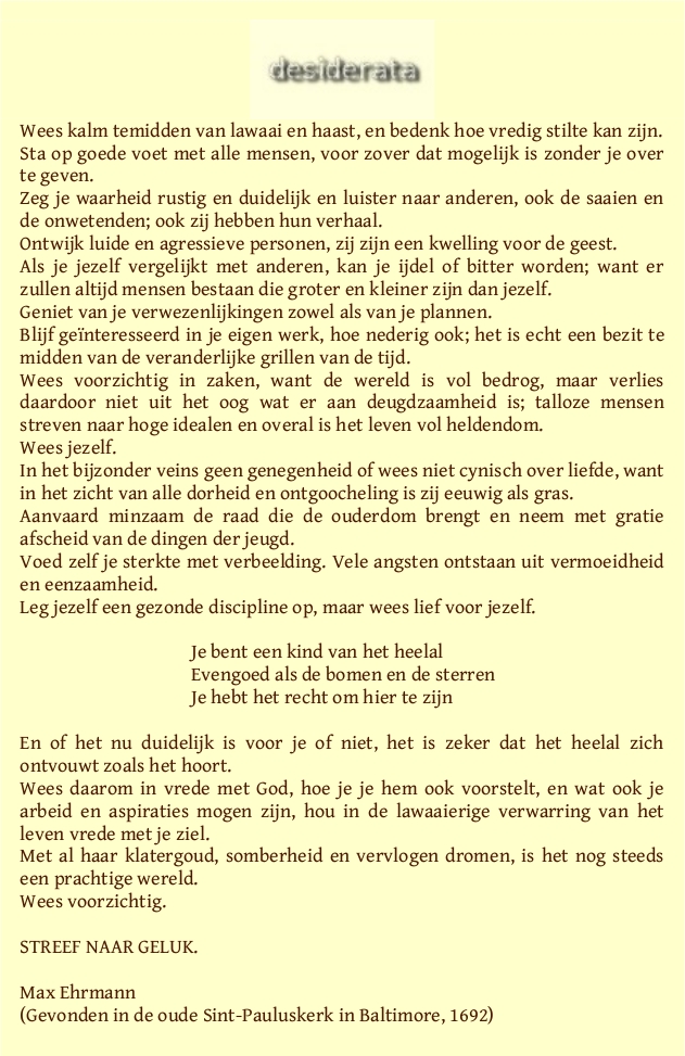 Desiderata-NL