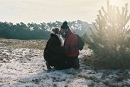 kissing in the snow,
        Hoge Veluwe (NL)