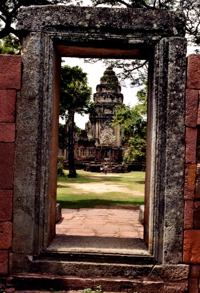 Khmer tempel fra det 11. århundrede, Phimai (Thailand, 2002)