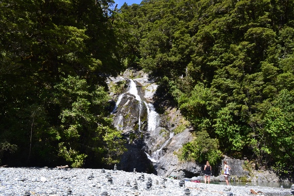 zentuin bij Fantail-waterval