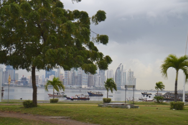 de skyline van Panama stad