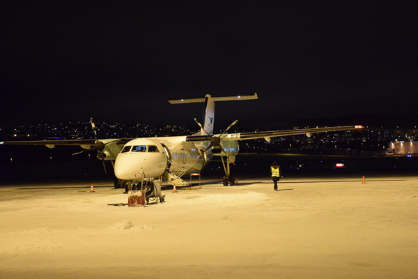 Turboprop vliegtuig voor het hoge noorden