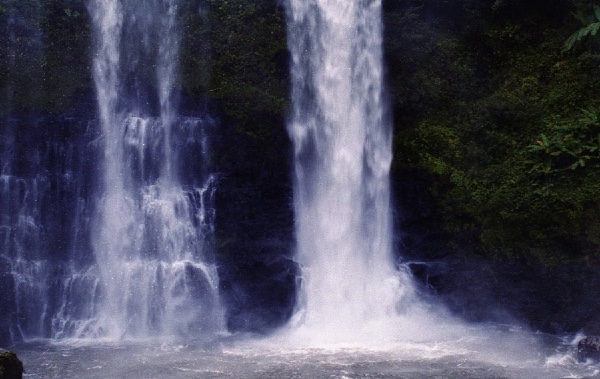 the falls tumbling down