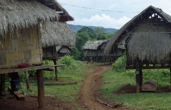 path in a hill tribe village