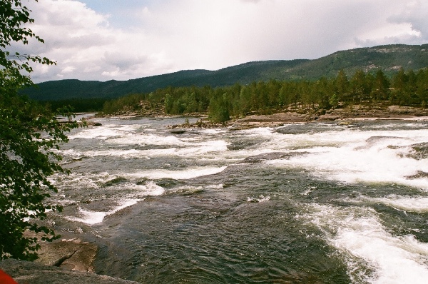 rapids on the Otra River