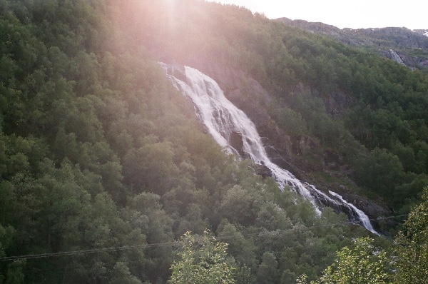 lazy waterfall lying down