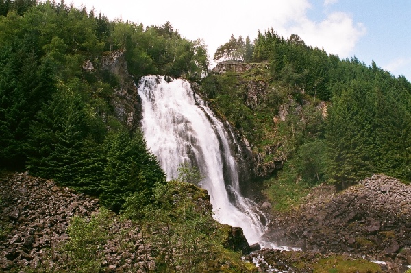 a big waterfall