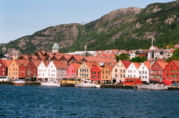 waterfront houses in Bergen