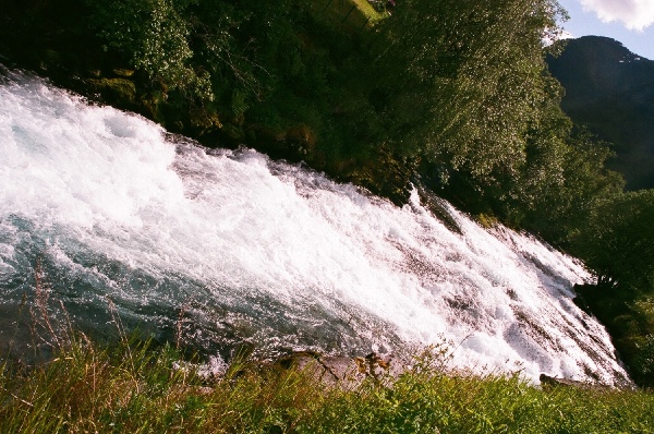 a brook running to the Aurlandfjord