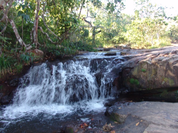 waterfall on a tributary of the Rio das Garças