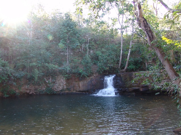 big pool beneath the fall