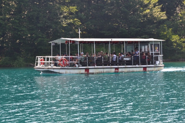 crossing the lake