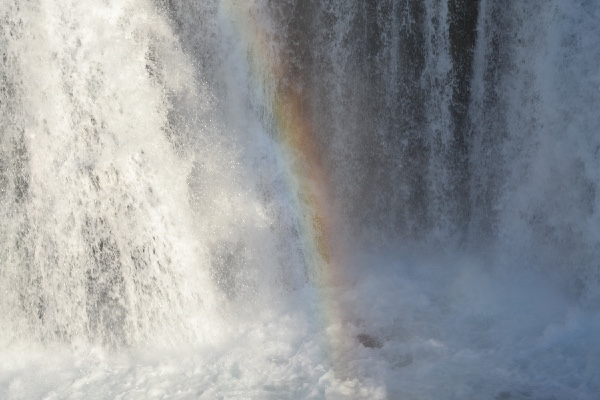 rainbow on the water