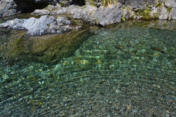 little waves in the water