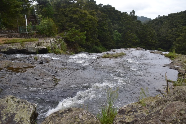 whirling water, ready to jump