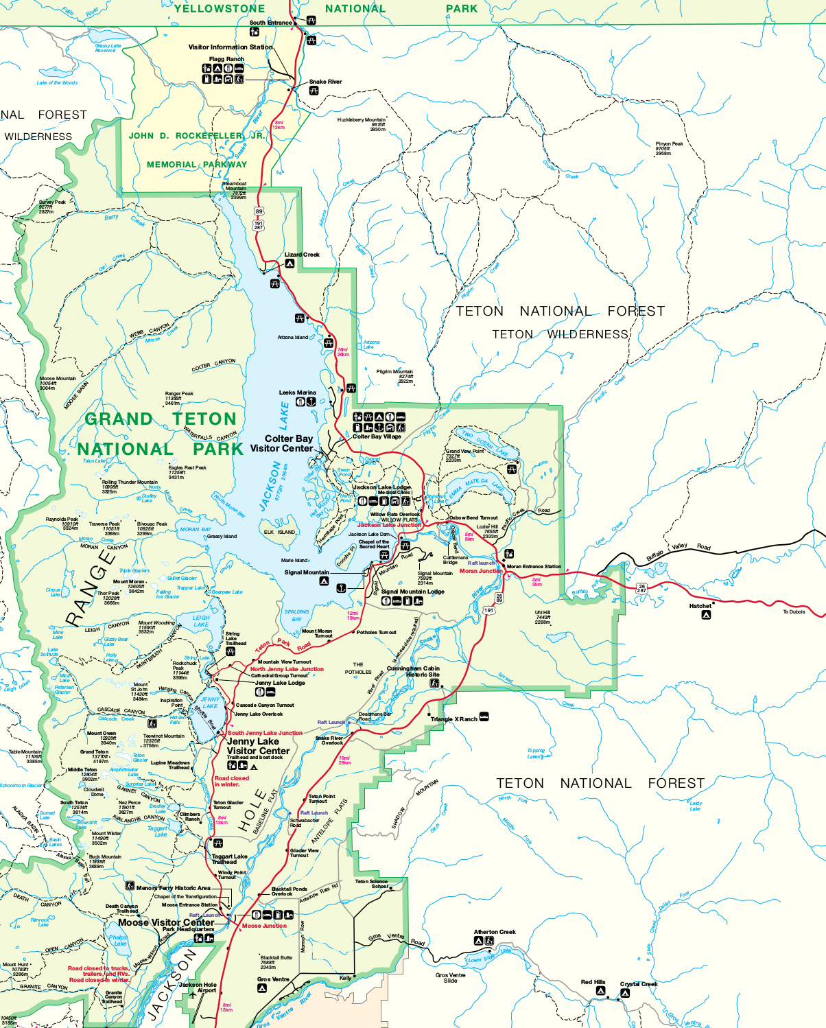 Grand Teton map