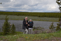 explorers on the banks of Madison River