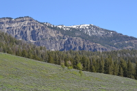 a rockface slope