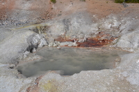 rust coloured deposits