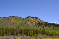 green hills, quite eroded