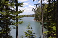 romantic view over the lake