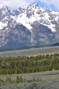 the snowcapped Tetons